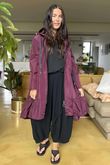 Stroll Frill Mac Beetroot